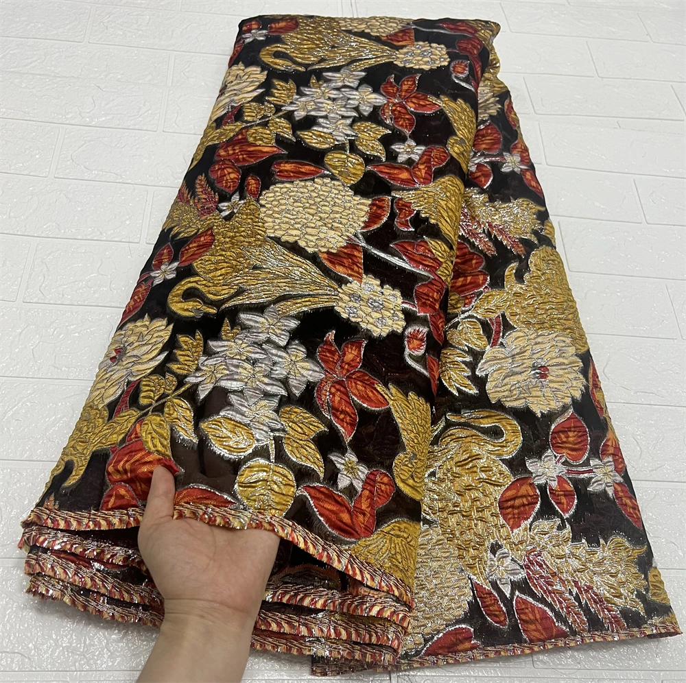 

MIQIER2022 High Quality African Nigerian Tulle Lace Fabric Organza Embroidery Guipure Party Gown Dress Brocade Jacquard French