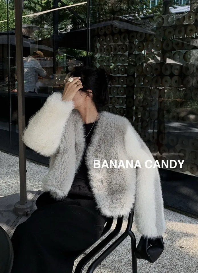 Autumn and winter color matching wool coat Autumn and winter women's coat