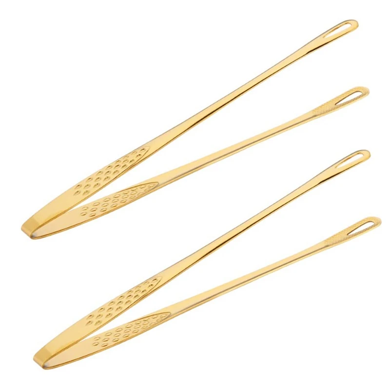 

Stainless Steel Food Tongs Kitchen Cooking Tool Anti-Heat Bread Clip Pastry Clamp Barbecue Kitchen Tong,2Pcs