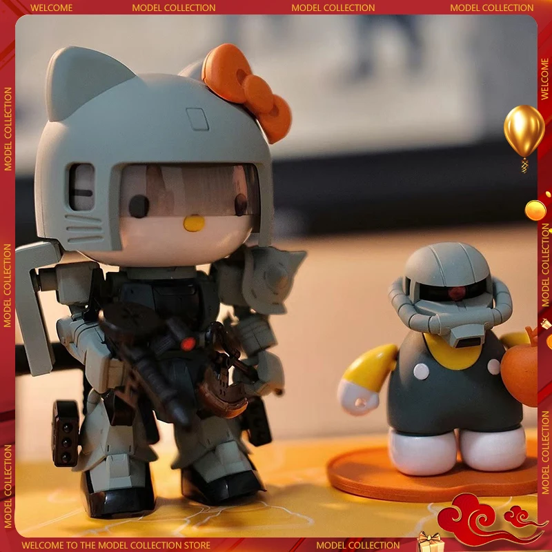Bandai Sdcs Gun damm Hellokitty Shia-Specific Zag Ii Suuj Сборная модель Статуэтка Орнамент