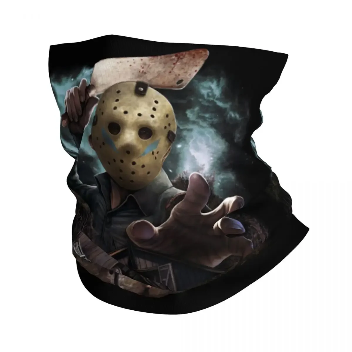 

Halloween Horror Movie Bandana Winter Neck Warmer Women Windproof Wrap Face Scarf for Hiking Gaiter Headband