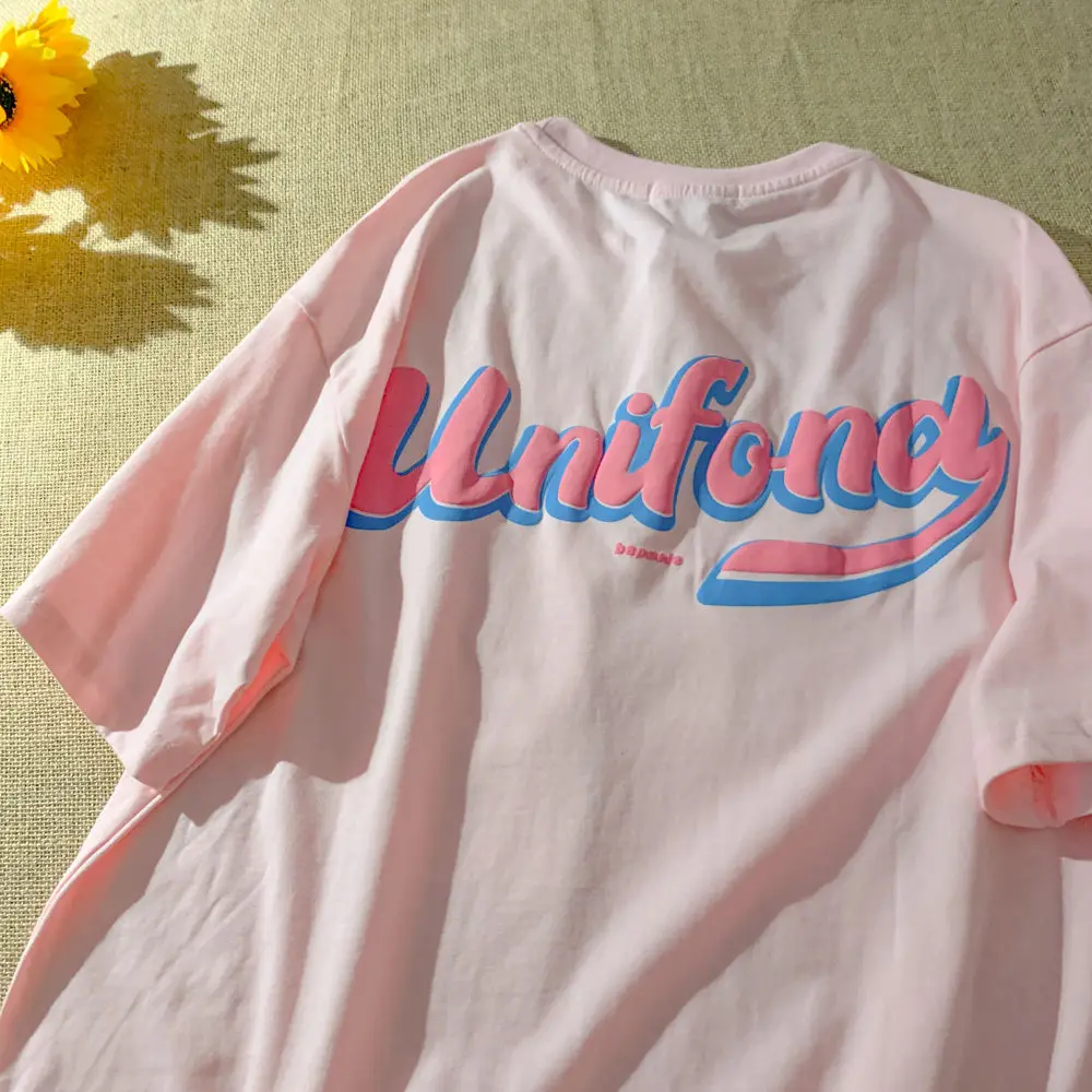 

Funny Comic Print Japanese Fashion Cotton Graphic Tshirt Women Kawaii Clothes Casual Short Sleeve T-shirt Y2k Tops Dropshipping