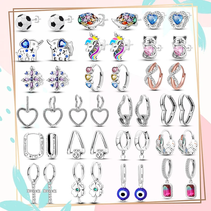 

Женские серьги-гвоздики из серебра 925 пробы с цирконом