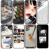 the mood phone case hull for samsung galaxy a70 a50 a51 a71 a52 a40 a30 a31 a90 a20e 5g a20s black shell art cell cove