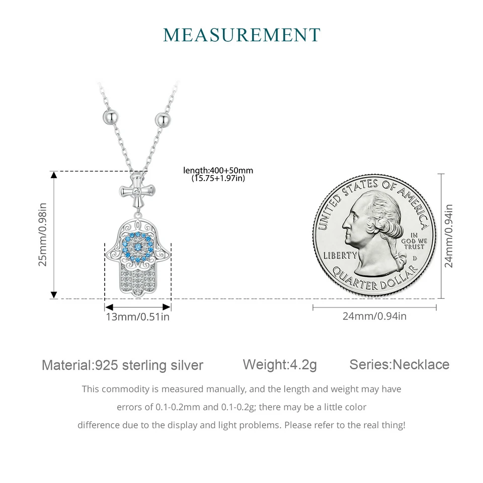 Женское Ожерелье с крестом на удачу из серебра 925 пробы