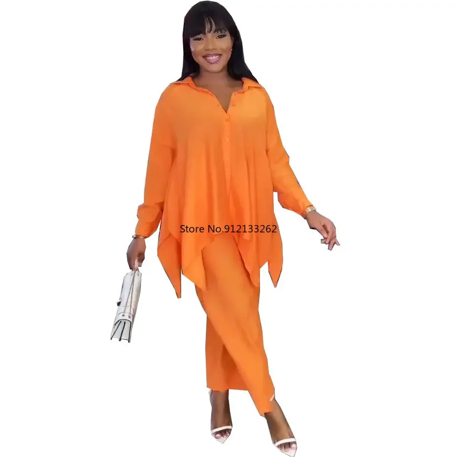 Африканский костюм 2023 весна-лето африканский женский комплект из двух предметов