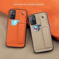 wrist strap phone case for for oneplus 9 pro 9r 8 pro 8t 8pro 7 6t 6 7t pro card slot wallet case back cover case for one plus
