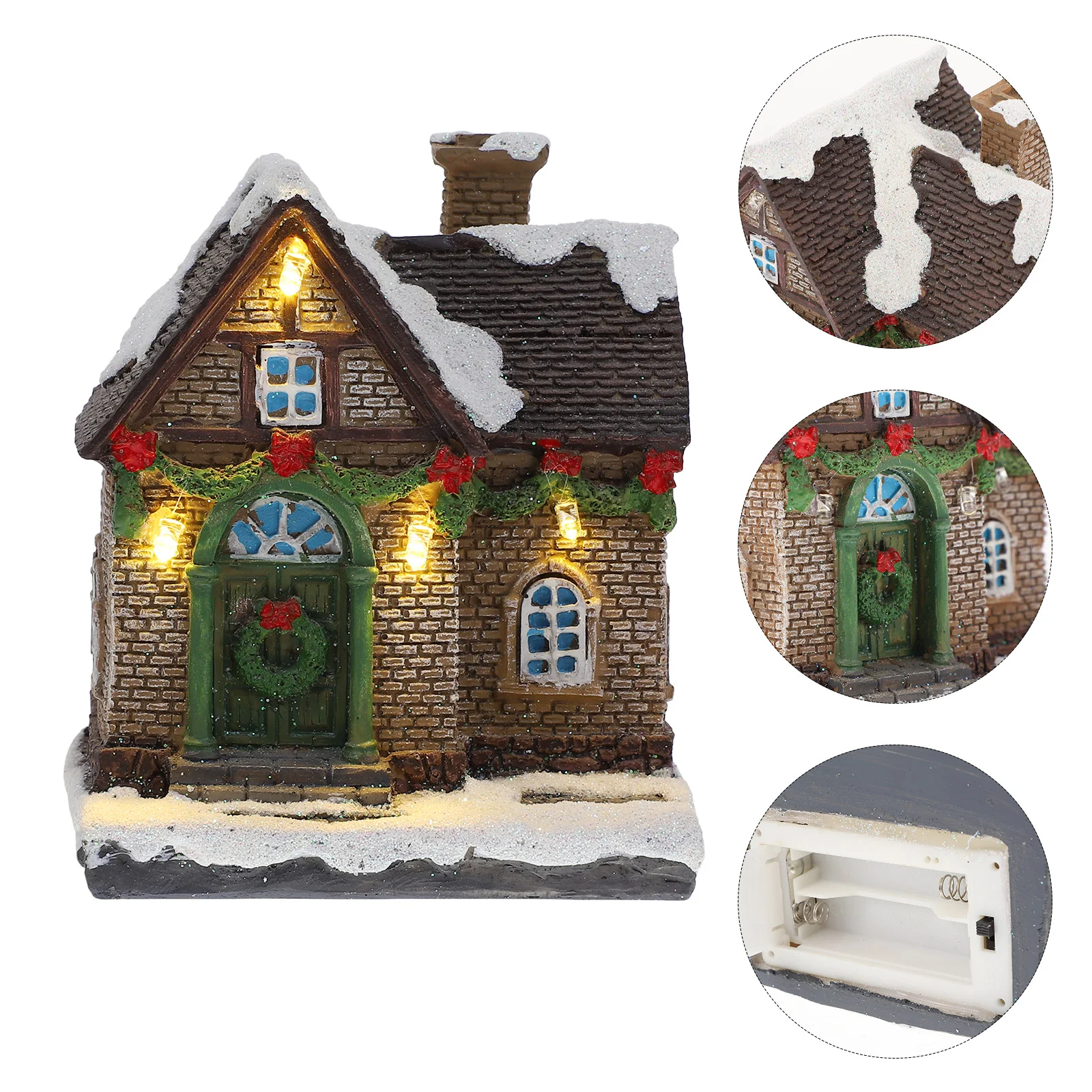 Рождественское здание светящийся иглу украшение для микробумаги винтажные