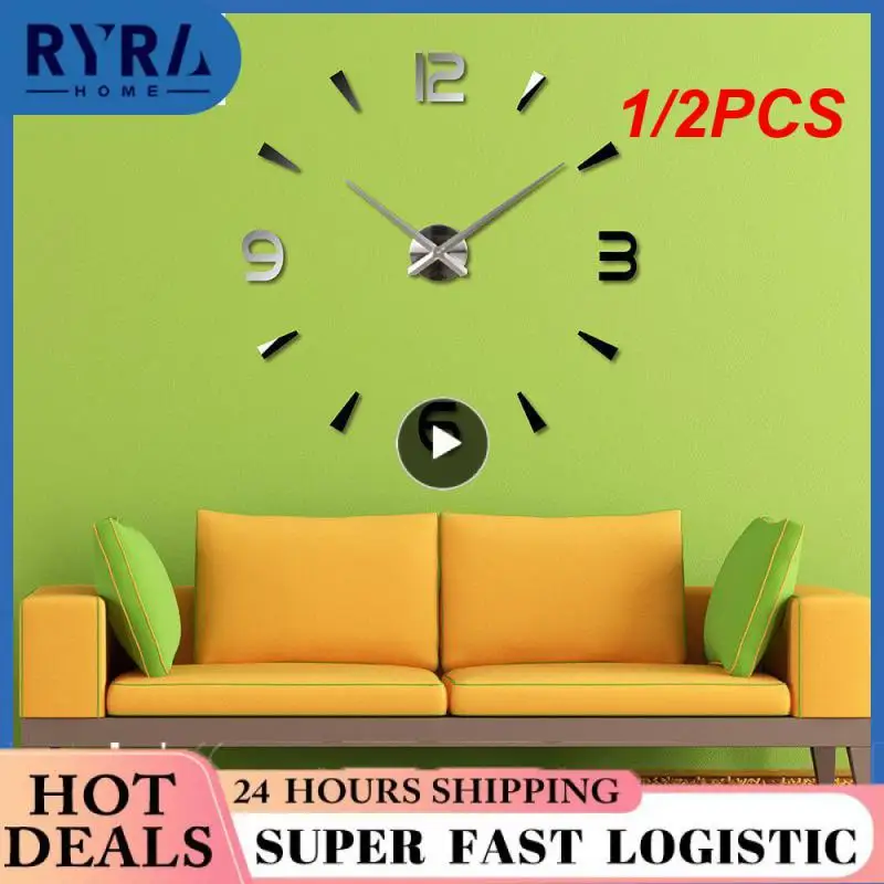 

1/2PCS Vintage Wood Grain Simple Wall Clocks Silent Creative Living Room Decoration Wall Clock Modern Home Kitchen Wall Decor