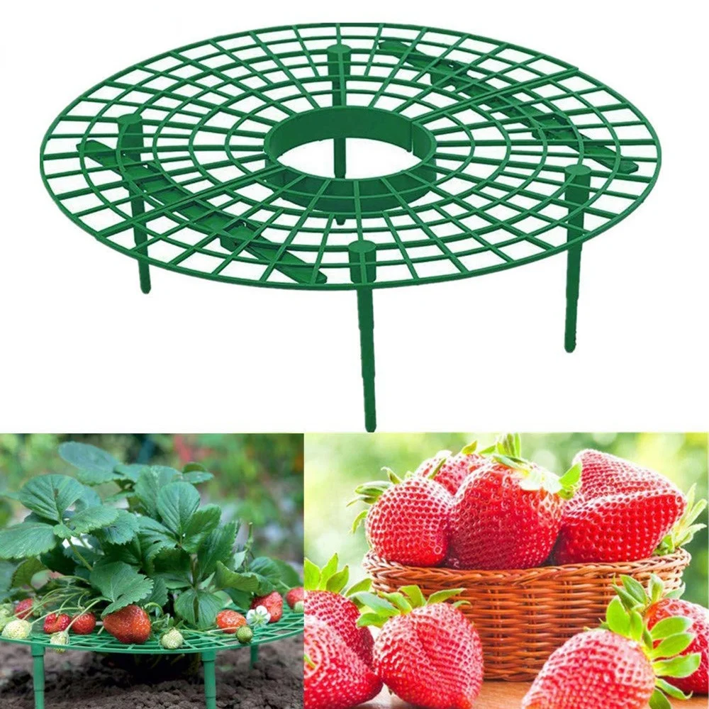 5/10/20 PCS Strawberry Stand Frame Holder Balcony Planting Rack Fruit Support Plant Flower Climbing Vine Pillar Gardening Stand