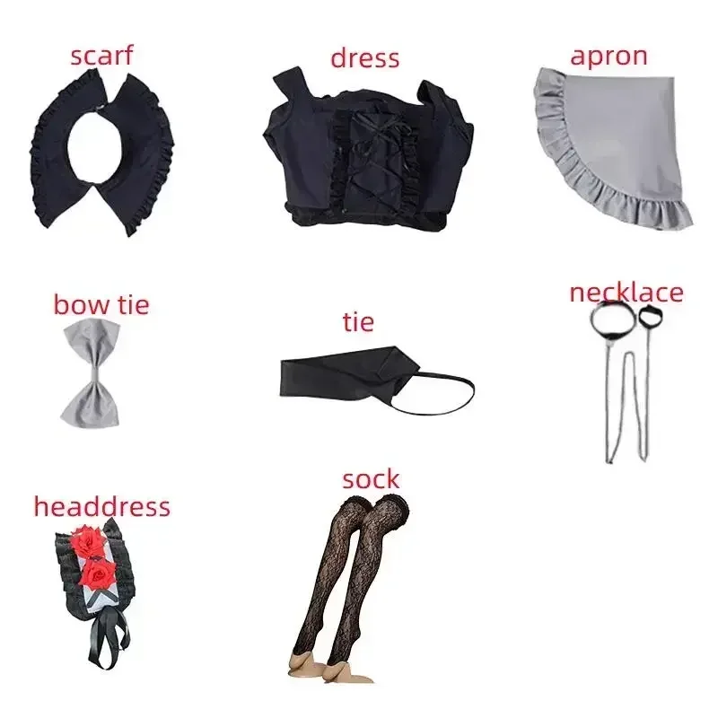 Костюм для косплея аниме Моя одежда дорогой Марин Китагава костюм горничной