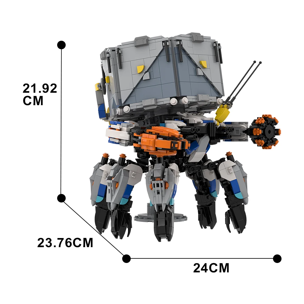 Фото Gobricks MOC, новая машина Shell Walker, фигурка монстра, комплект строительных блоков, гром, паук, зверь, кирпичи, модель игрушки, подарки для детей №5