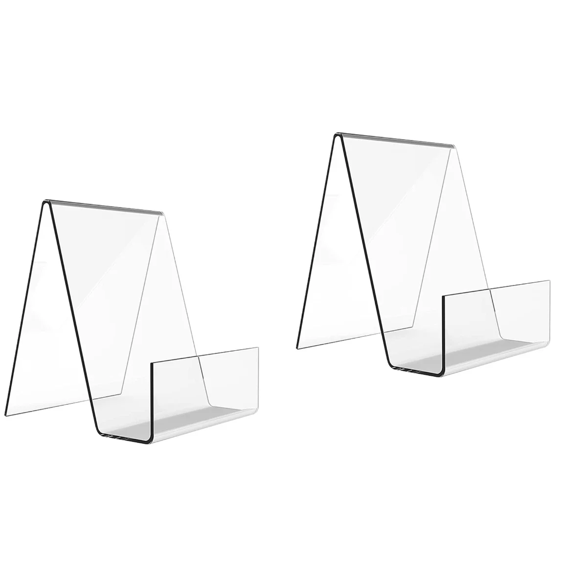 

4 Pcs Anti-fall Display Stand Clear Acrylic Book Stands Anti-inverted Racks Home