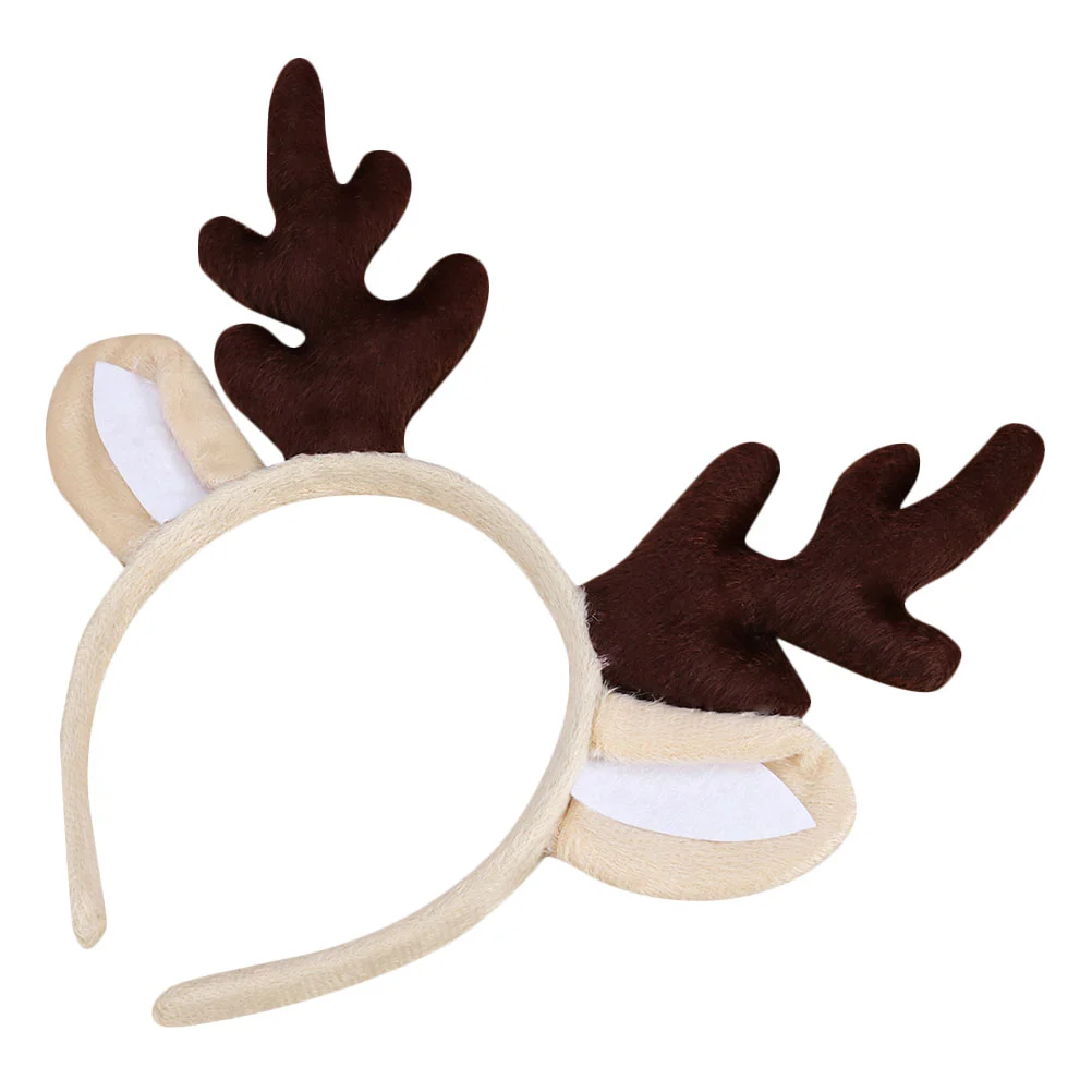 

Headband Reindeer Christmas Antler Hair Antlers Deer Costume Headbands Kids Headwear Hoops Ears Animal Decor Headdress Cosplay