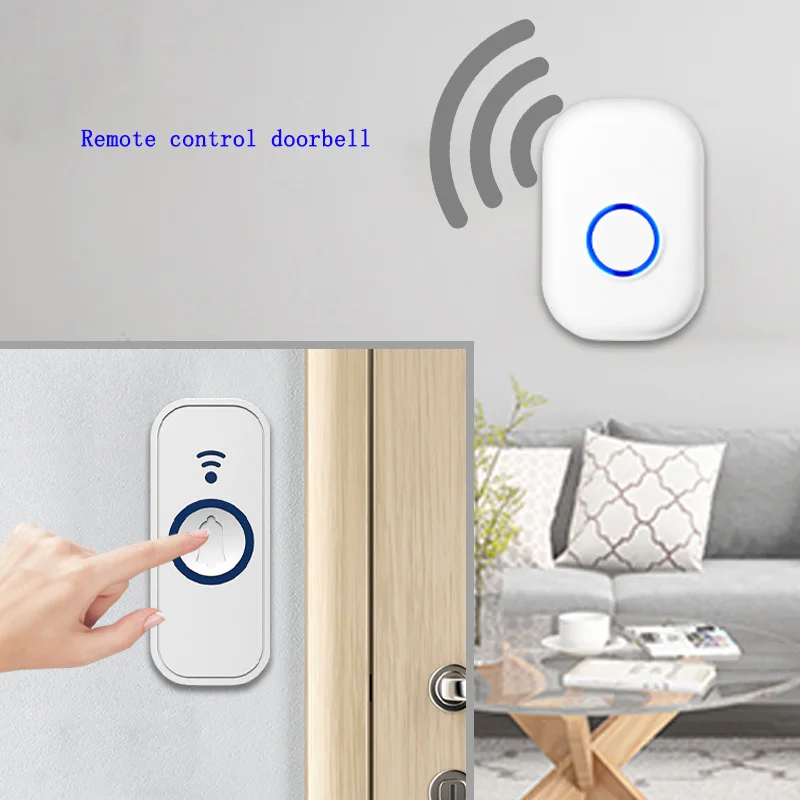 

Intelligent Waterproof Home Wireless Doorbell Emergency Pager Remote Control Door Bell Elderly Caller