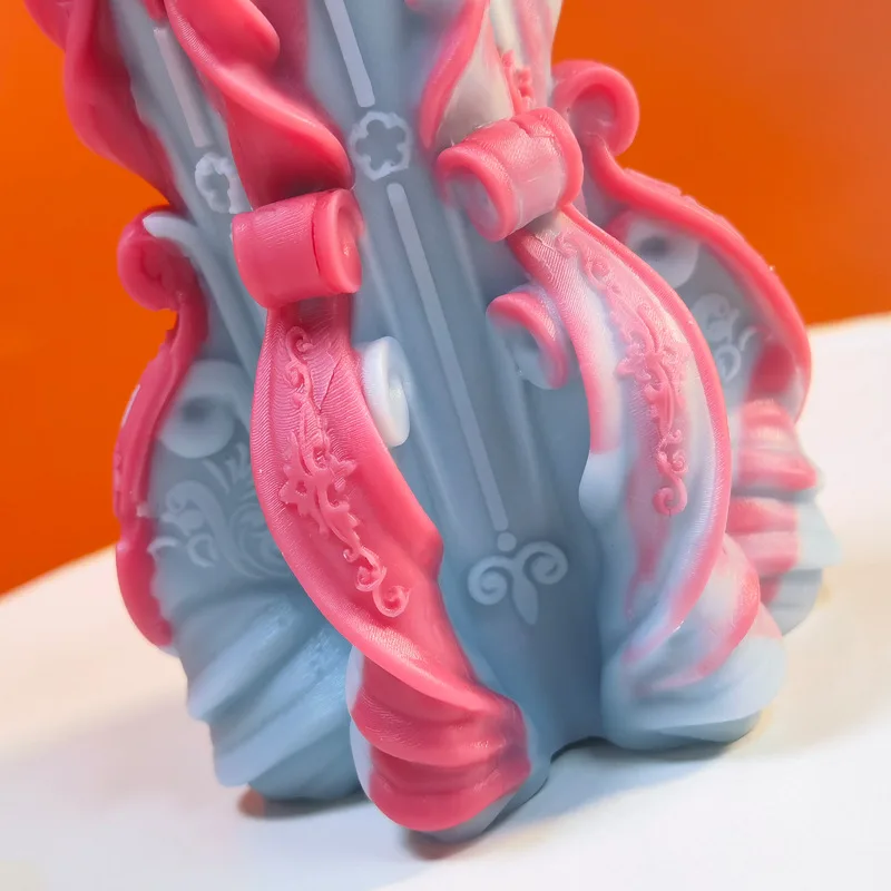 Дунхуанская форма для свечей цилиндрическая из силикона для создания ароматерапевтических гипсовых абразивных камней с креативным узором винограда.