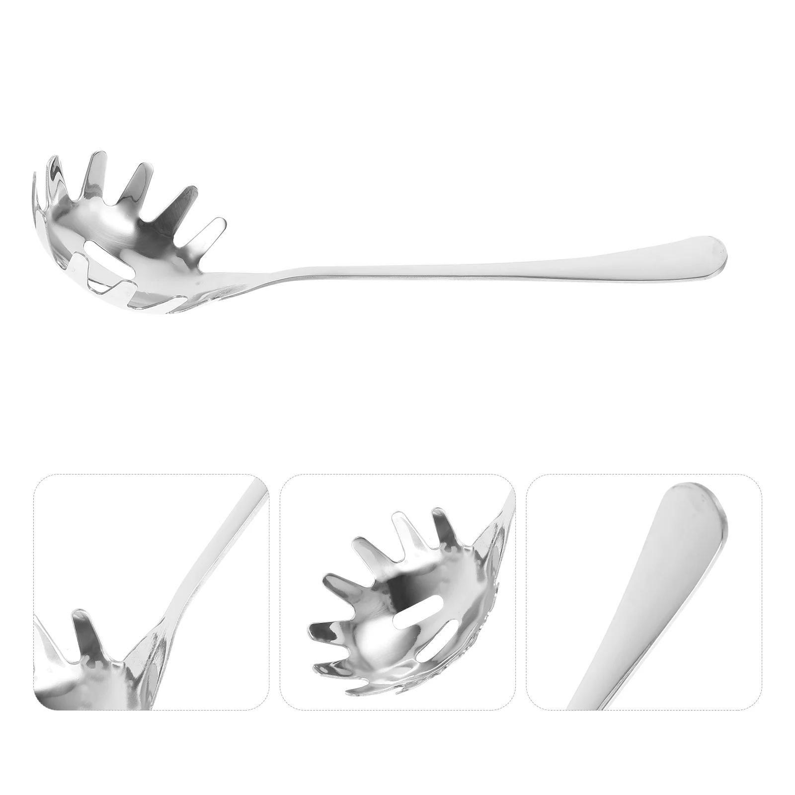 

Spoon Pasta Spaghetti Server Fork Noodle Strainer Kitchen Serving Stainless Steel Cooking Slotted Skimmer Ladle Utensil Colander