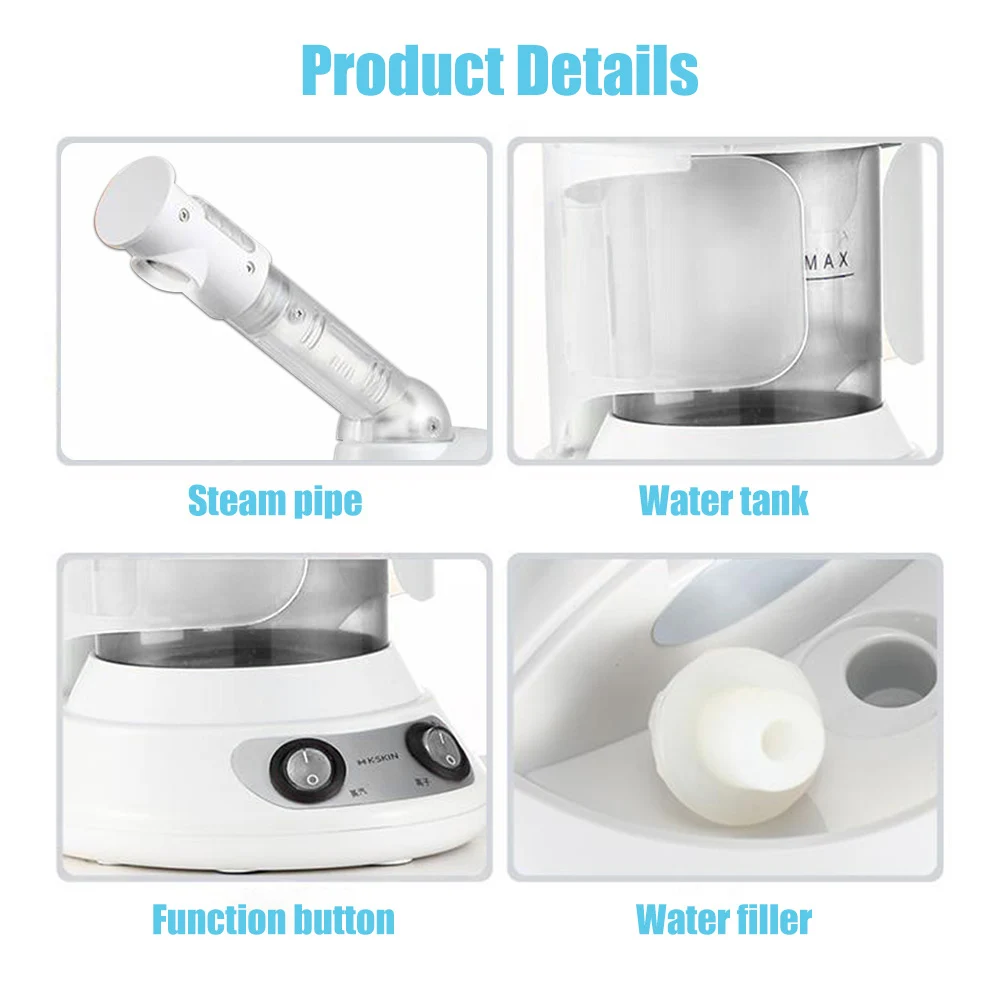 Relax Moisturizer Beauty Aroma Herbal Steaming Make Up Device Vapour Ozone Vaporizador Facial Steamer Face Skin Care Spa Steam images - 6