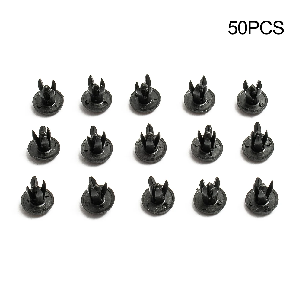 

Universal Push Pin Clips 50 Pcs Exterior Mouldings Plastic Trim 50 pcs Black Fastener Push Pin Clip Accessories