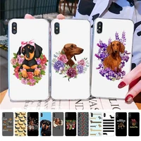 maiyaca dachshund silhouette dog phone case for iphone 11 12 13 mini pro xs max 8 7 6 6s plus x 5s se 2020 xr case