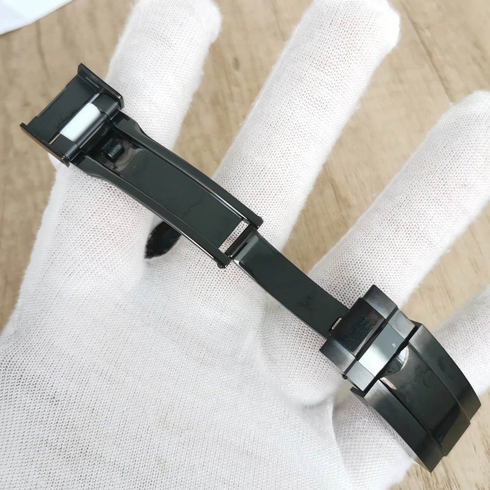 Watch Accessories 36MM black bezel case rubber strap Suitable for NH35/36 movement enlarge