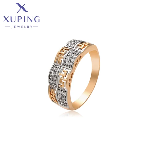 Модные ювелирные изделия Xuping, очаровательные Позолоченные ювелирные изделия, модное высококачественное кольцо для женщин, фотоподарок A00283417