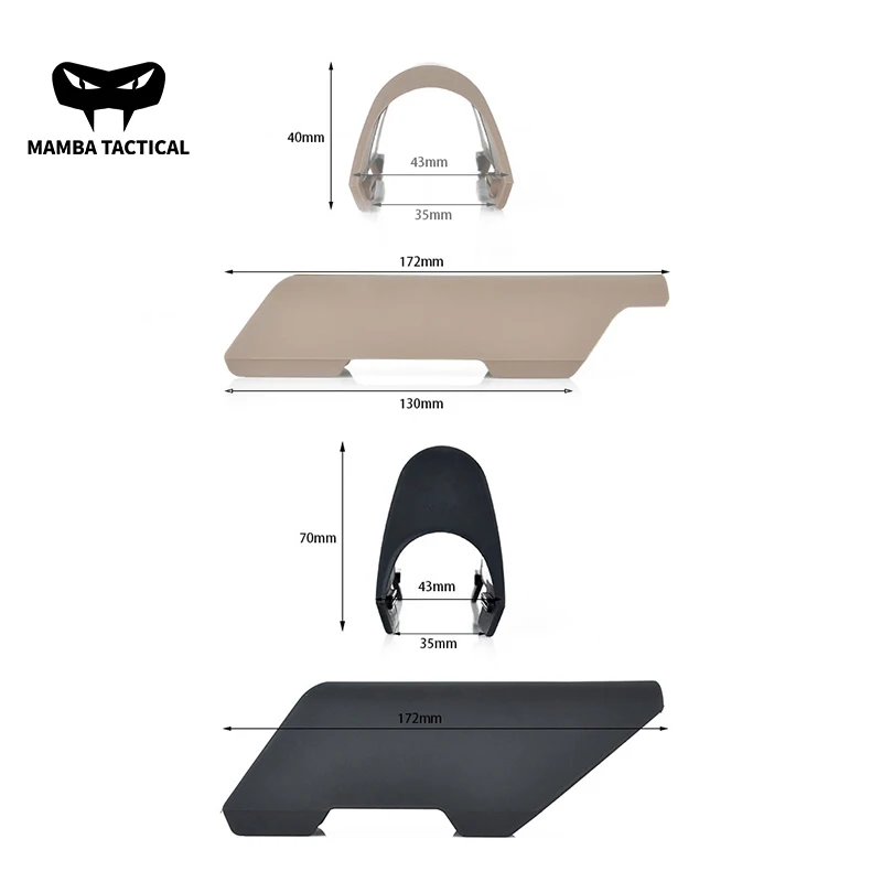 

WADSN Nylon CTR High Low Cheek Riser Style MAG PUL Industry AR M4 Stock Military Airsoft Rifle Hunting Weapon Accessories