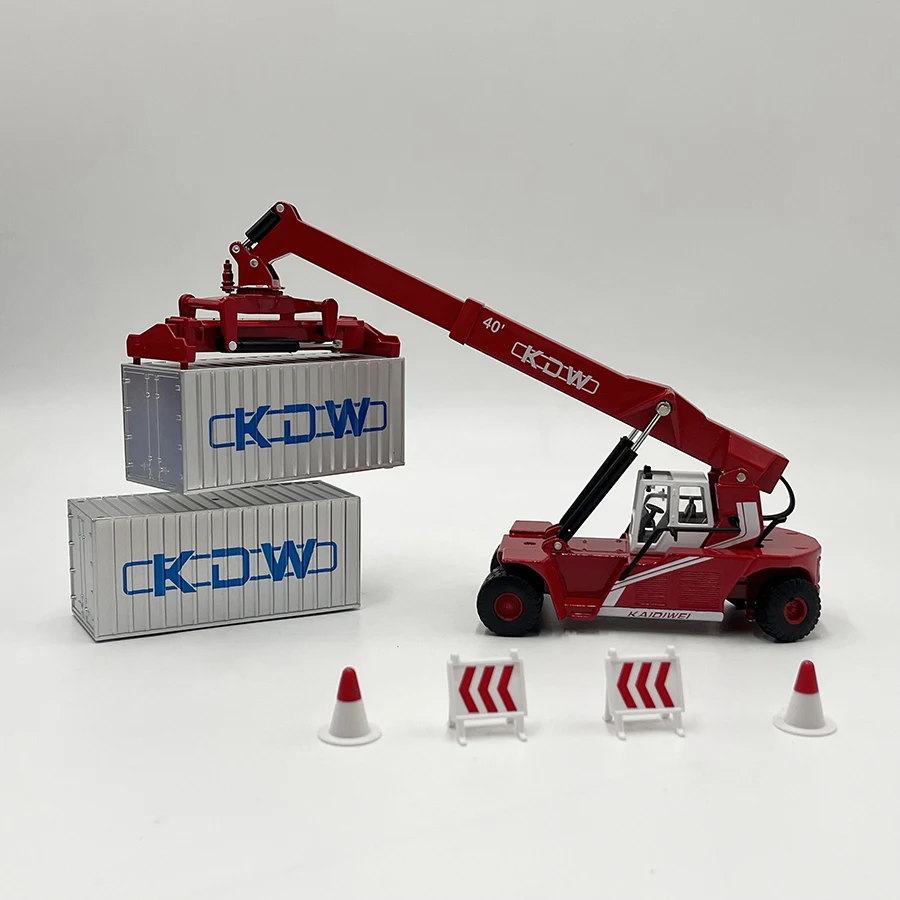 1:50 литая под давлением модель грузовика игрушка KDW Reach Stacker миниатюрная копия