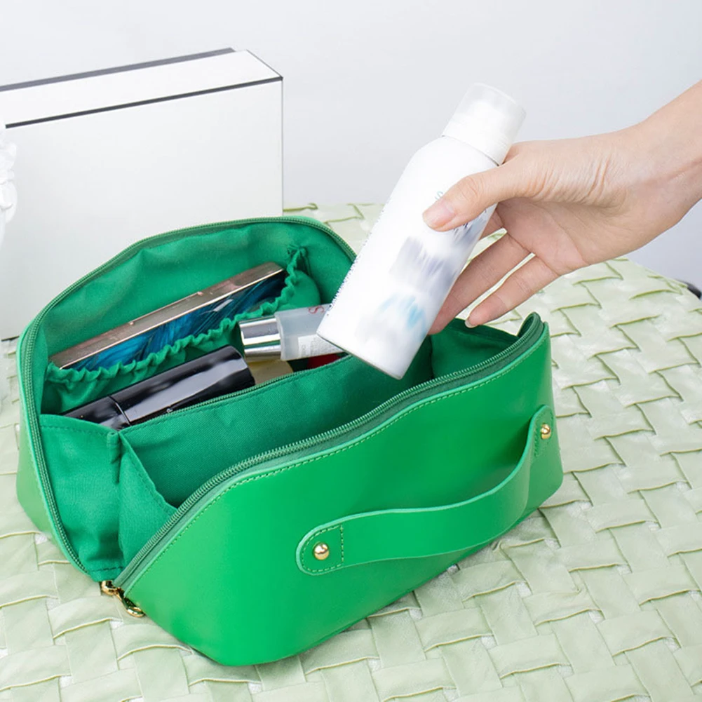 

Вместительная дорожная косметичка, Женский органайзер для туалетных принадлежностей, Женский чехол для хранения косметики