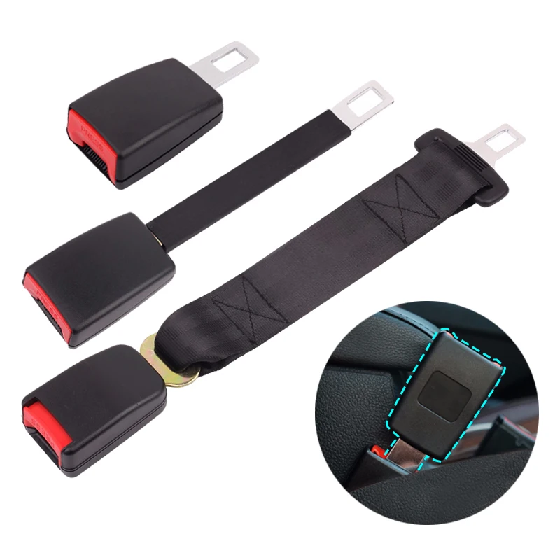 

Car Seat Belt Extender Steel Car Safety Belt Buckle for 20-22MM Tongue Car Seat Belt Clip Extension Plug Buckle Seat belt