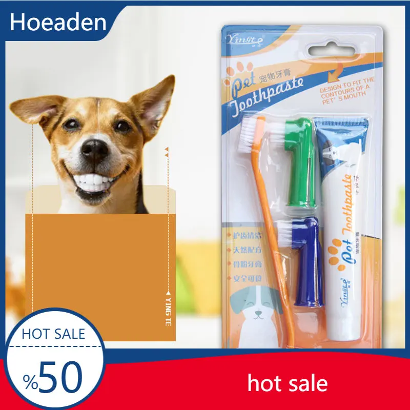 

Pet For Dog Toothbrush Brush Toothpaste Soft Goods Silicone Finger Tartar