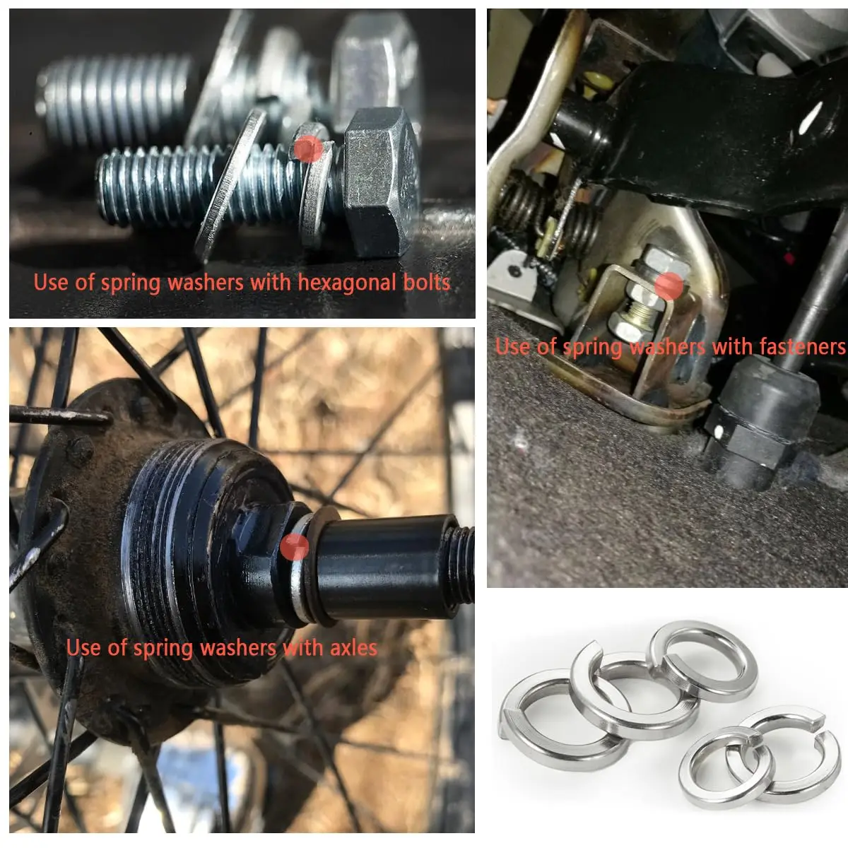 900 шт. пружинные стопорные шайбы из нержавеющей стали 304 для винтов болтов