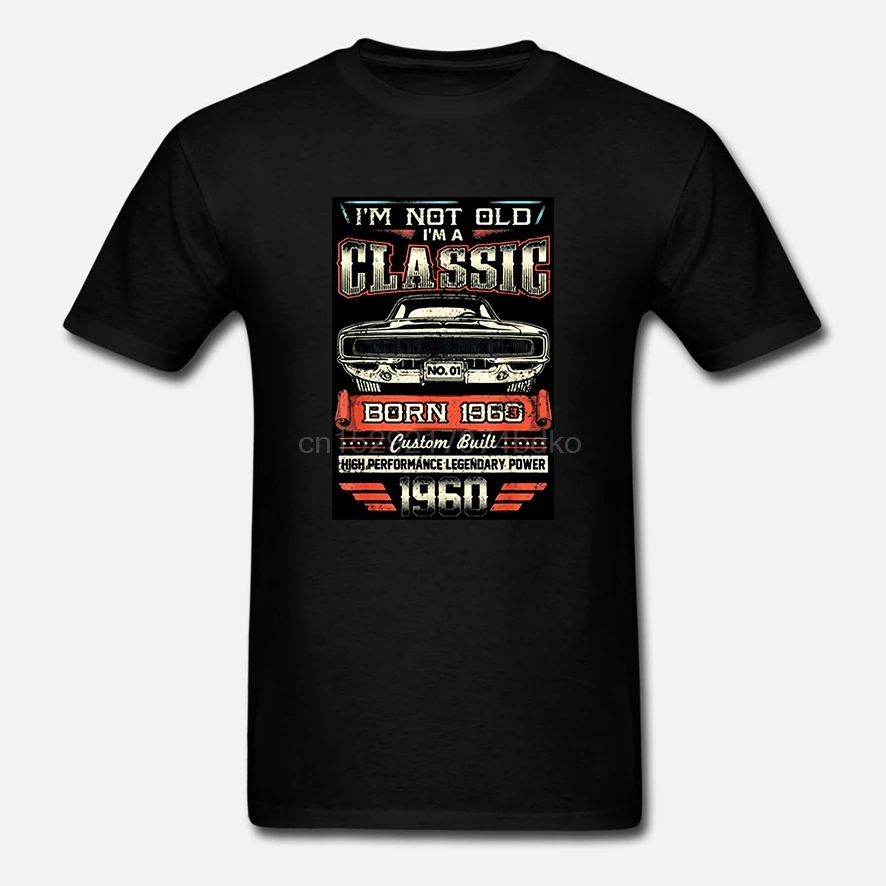 Футболка Мужская/женская с надписью I Am A Classic Born 1960 |