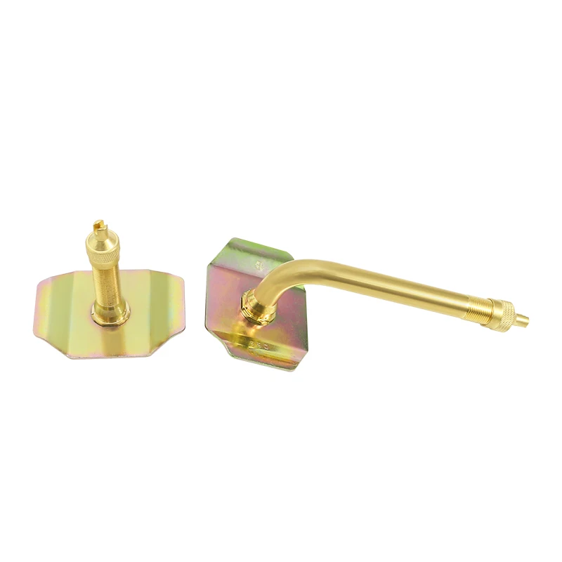 

1pc Large Bore Tube Valve TRJ1014 with Bridge Washer Straight Single Bend Screw-on Brass Air-Liquid Tube Tire Valve Stem TR1175