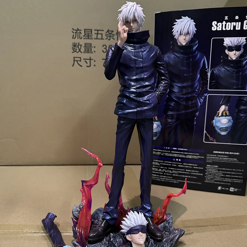 Фигурки аниме Jujutsu Kaisen Gk Satoru Gojo Фигурка 2 Heads Arms ПВХ Статуя Коллекция Модель Куклы