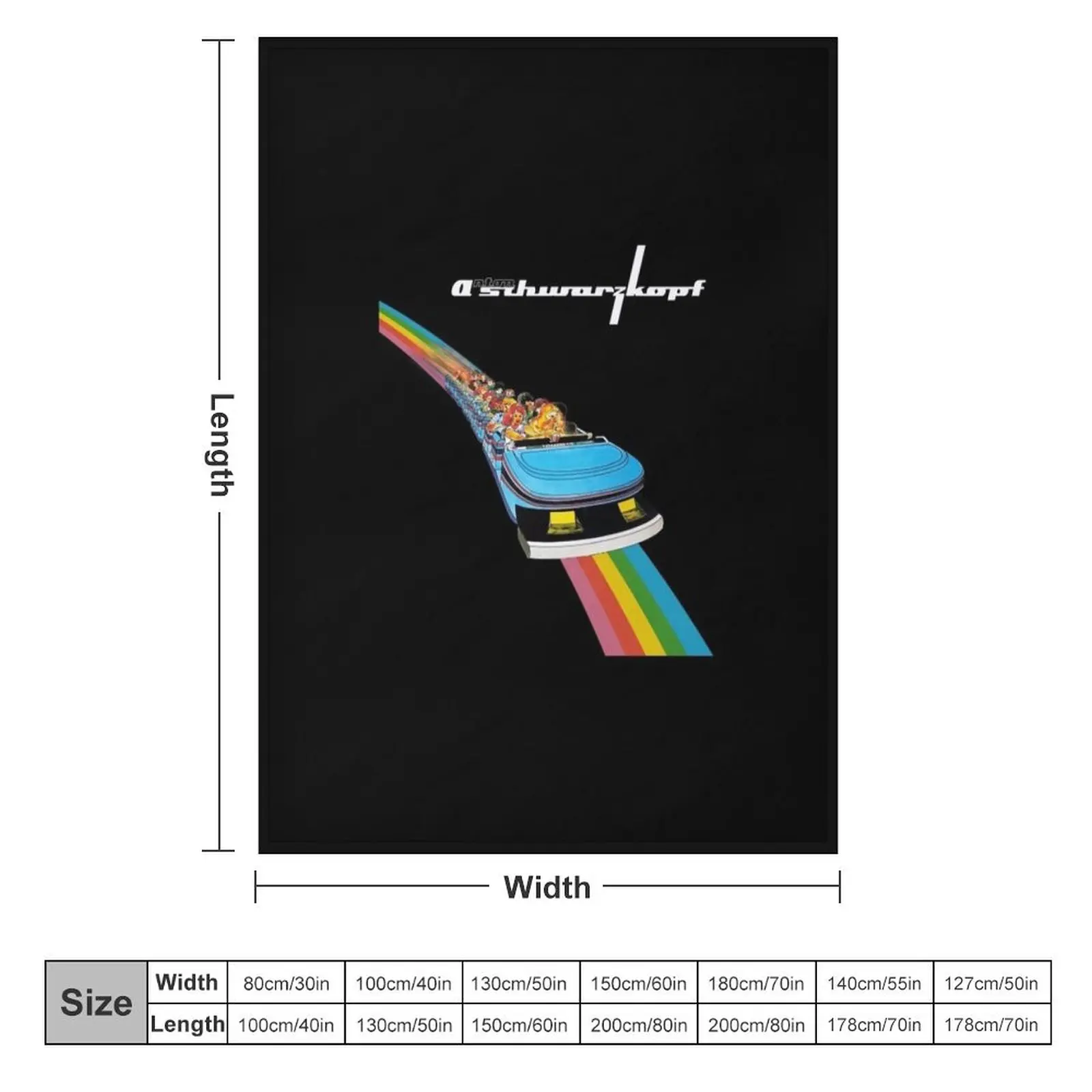 Декоративное одеяло Legend of Schwarzkopf пушистое для зимнего кемпинга