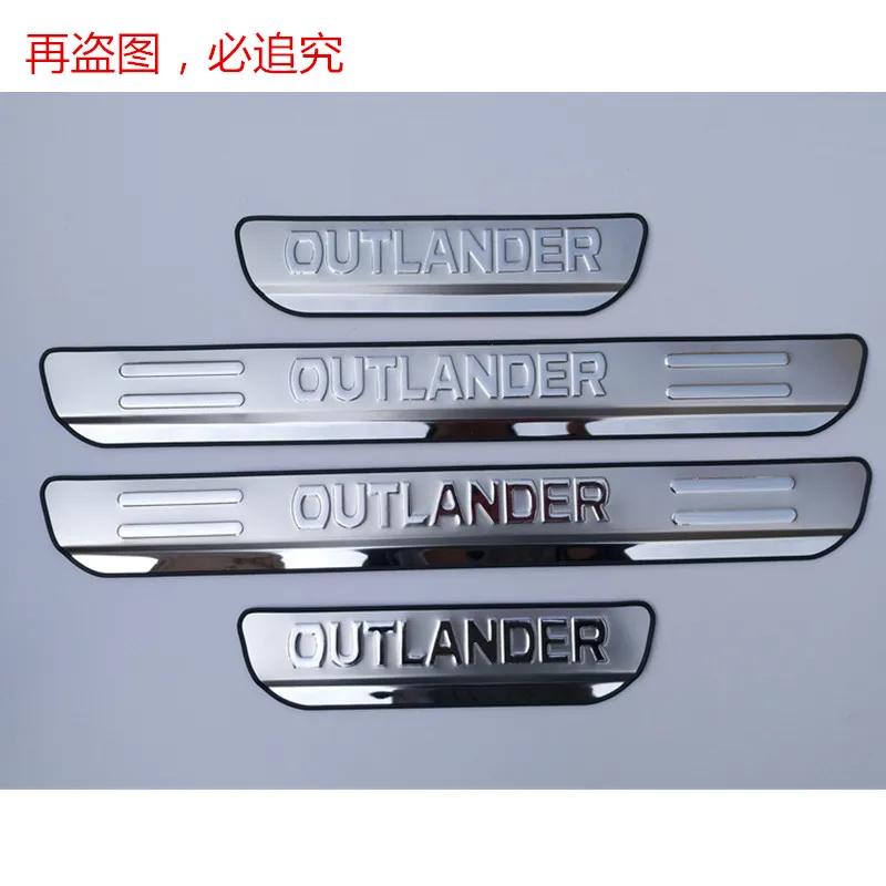 

1-5 шт., протектор порога автомобильной двери для Mitsubishi Outlander 2013-2020, Накладка на порог педали, аксессуары из нержавеющей стали
