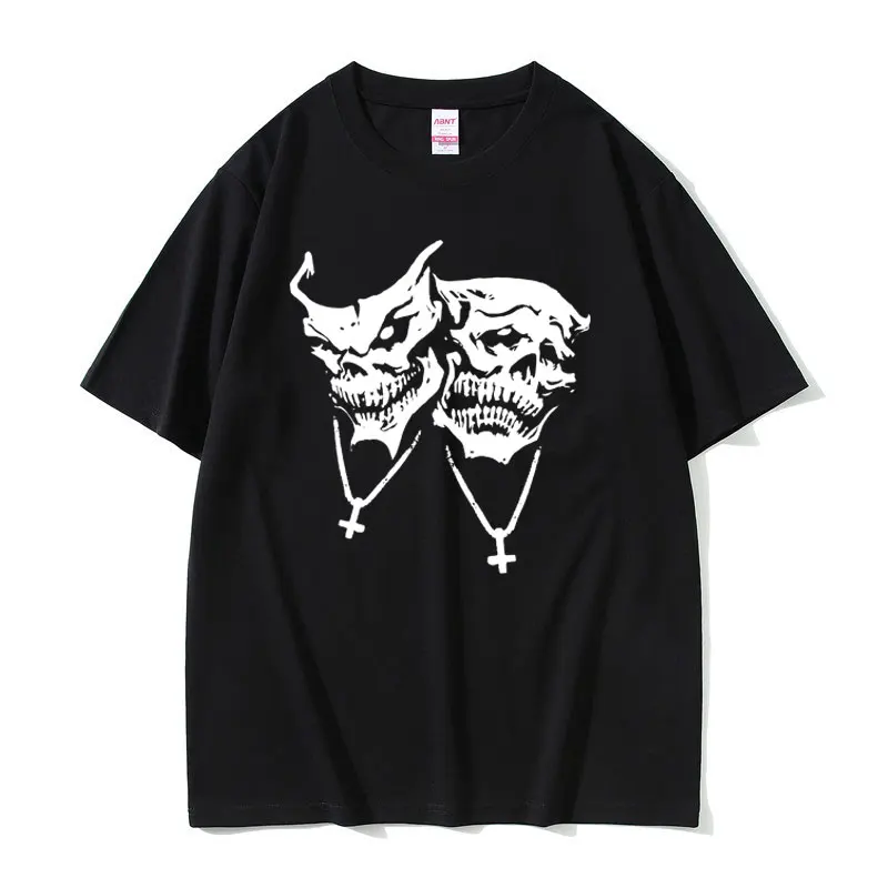 

Homixide Gang T-shirt New 2023 Homixide Gang Tees HXG Tshirt Skull Print T Shirt Men Women Fashion Oversized Vintage Tee Shirts