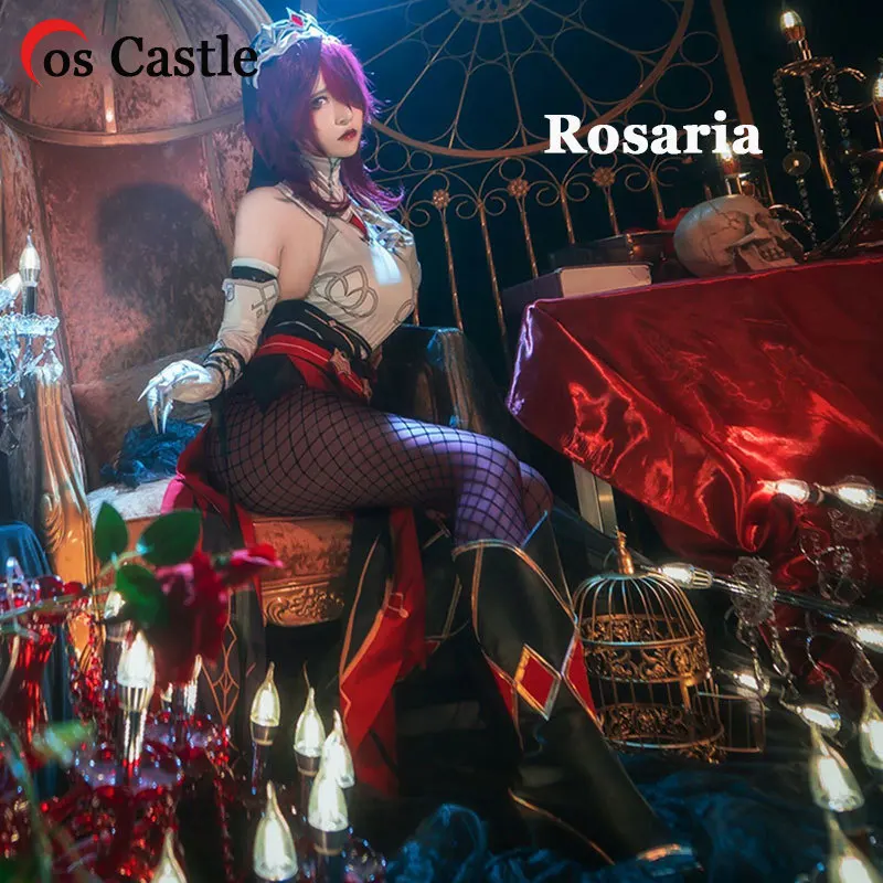 

Костюм косплея Cos Castle Game Genshin Impact Rosaria, женский костюм аниме, униформа на Хэллоуин, высококачественные костюмы для женщин и мужчин