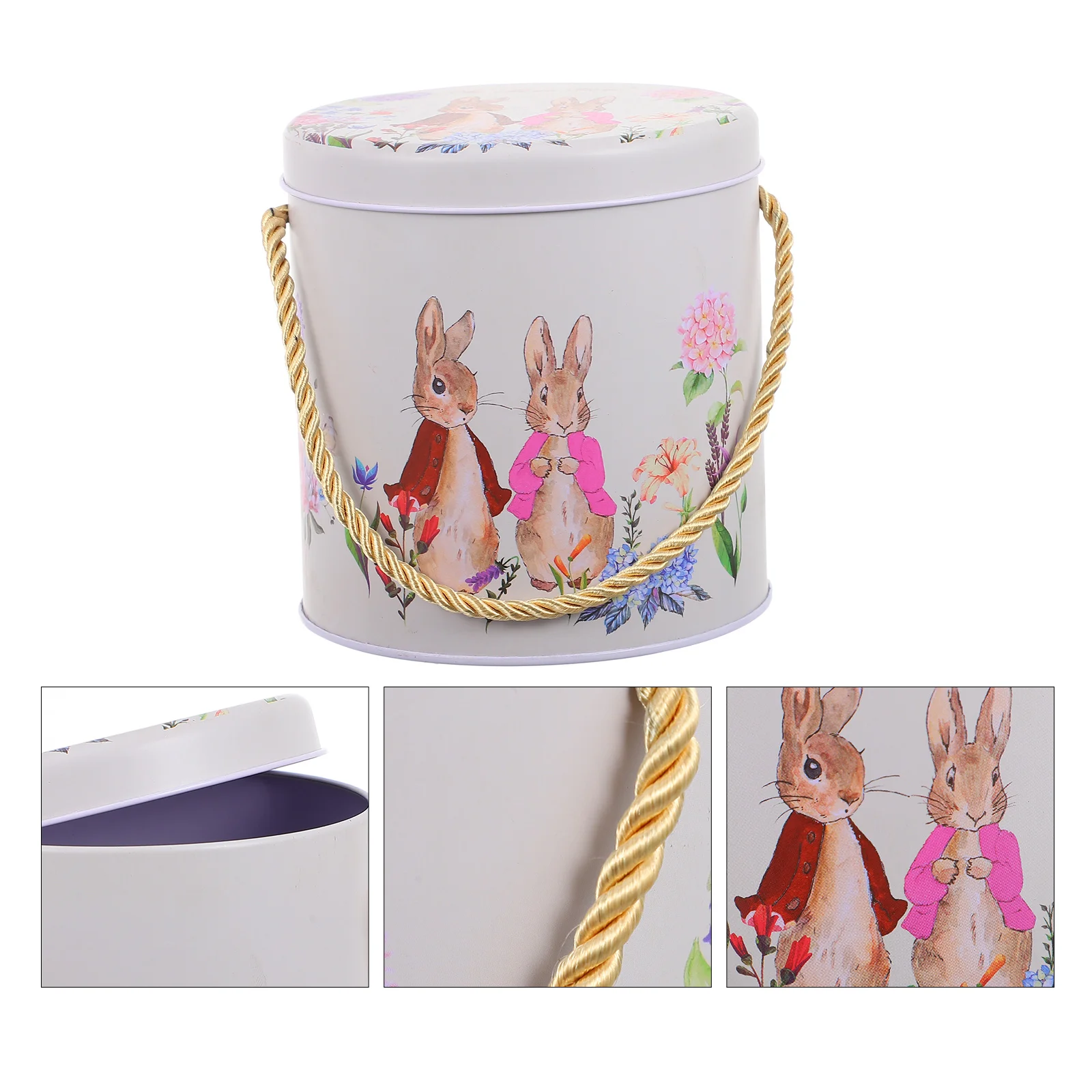 

4 Pcs Unique Sealing Decorative Gift Handheld Candy Box for Easter Storage Party