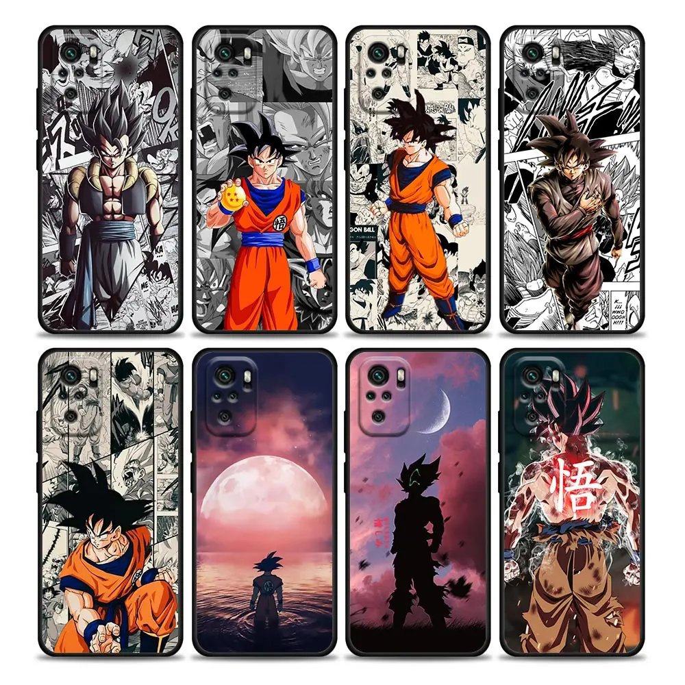 

Goku Anime Balls Dragons Z Phone Case for Redmi 10 9 9A 9C 9i K20 K30 K40 Plus Pro Note 10 Pro 11 Pro Soft Silicone
