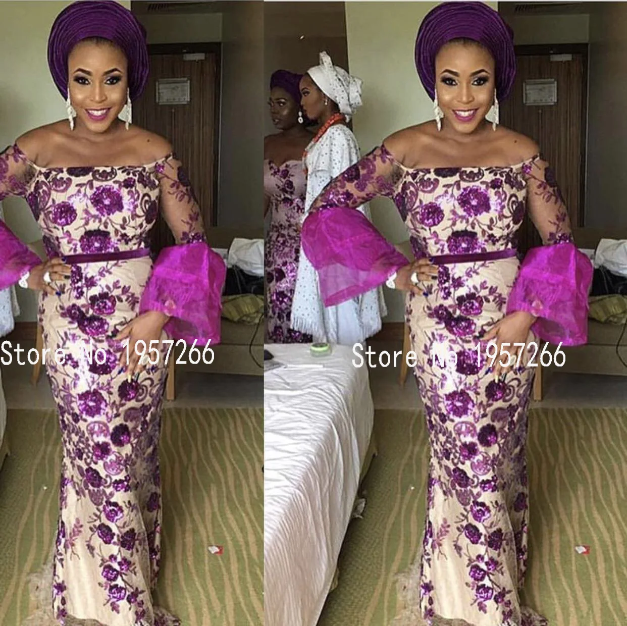 

Newest Sequins Lace Fabric Most Popular Nigerian Lace Fabrics for Party High Quality African French Net Lace Fabric