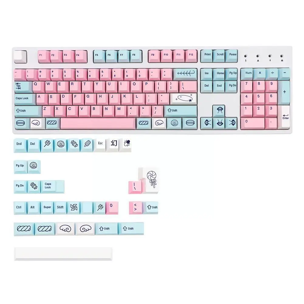 

Профиль 137 S для Mx Switch Gk61 64 108 6.25u/7u Space Bar Sweet Girl Dye Sublimation Anime Japan U7r5
