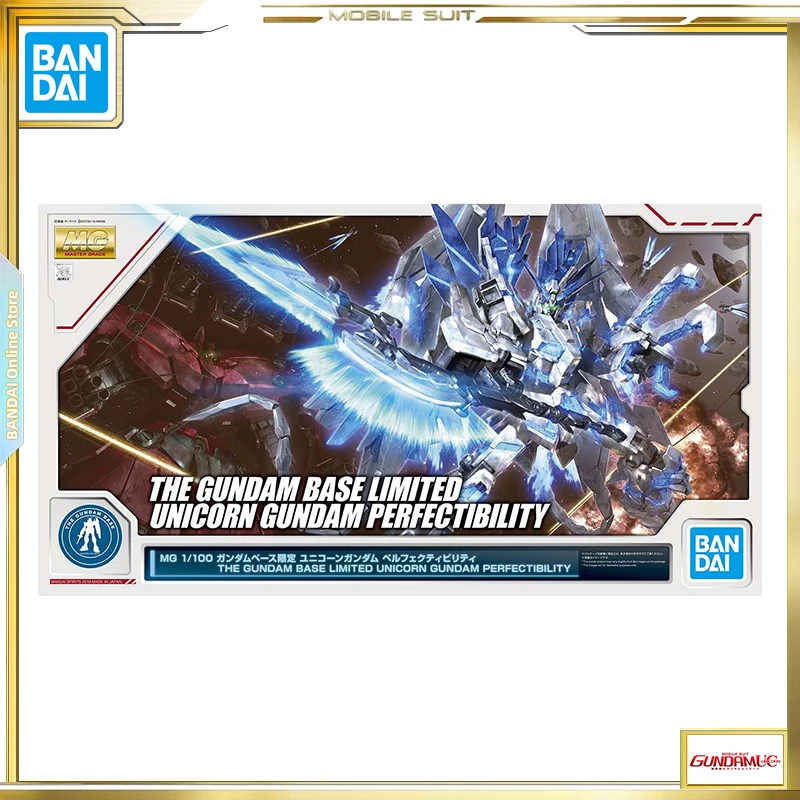 

BANDAI MG 1/100 Mobile Suit RX-0 Unicorn Perfectibility Gundam Base Limited Gunpla Plastic Model Kit Toys