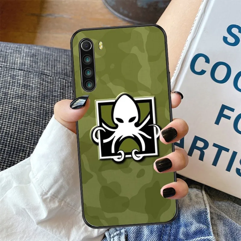 Чехол для телефона Rainbow Six осада с логотипом Xiaomi Redmi 8A 9 K30 Pro 9A Note 8T 8 мягкий