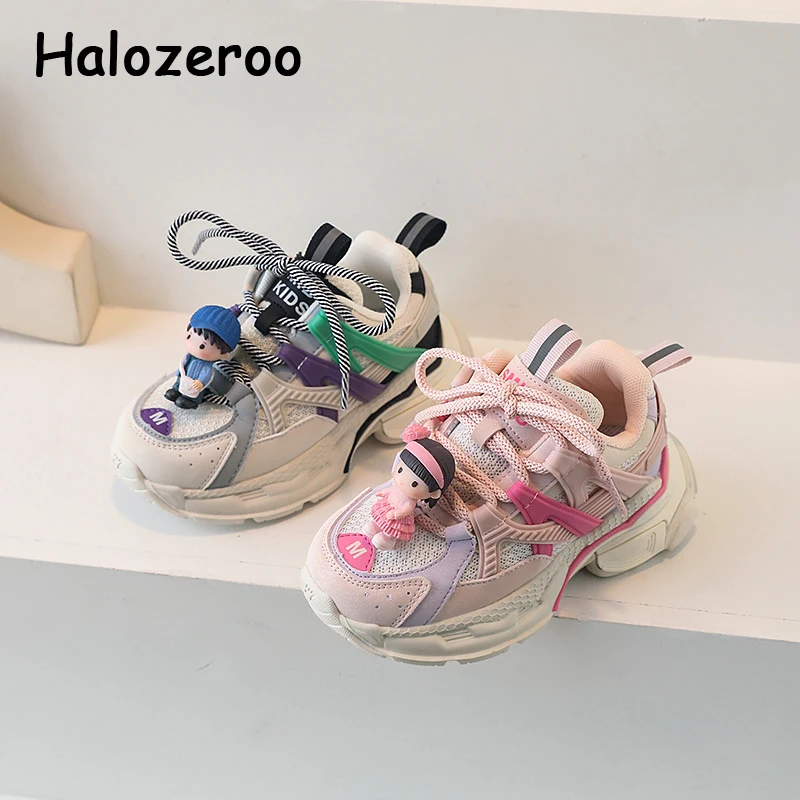 

Новинка, детские спортивные кроссовки, детская сетчатая обувь для девочек, детские брендовые массивные кроссовки, повседневные кроссовки для мальчиков, розовые кроссовки на платформе, весна