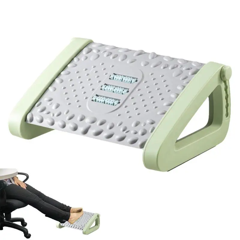 

Under Desk At Work Under Table Adjustable 6 Heights Ergonomic Foot Stool Cushion With Massage For Home Office Computer