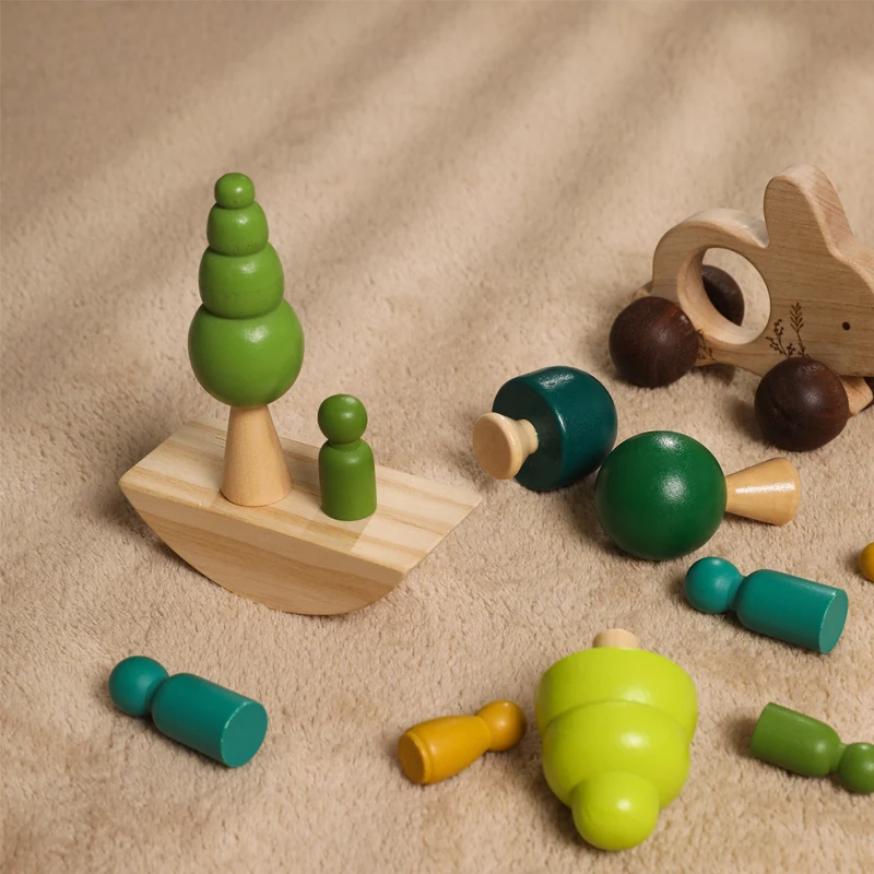 

Деревянные блоки, игрушки для малышей, креативные строительные блоки, игрушка Монтессори, развивающие игрушки для детей, подарки для раннего обучения и вечеринки