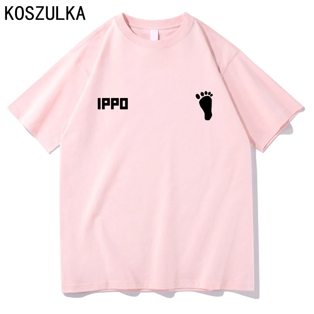 Футболка Hajime No Ippo Мужская хлопковая Модная рубашка Свитшот в стиле хип-хоп летняя