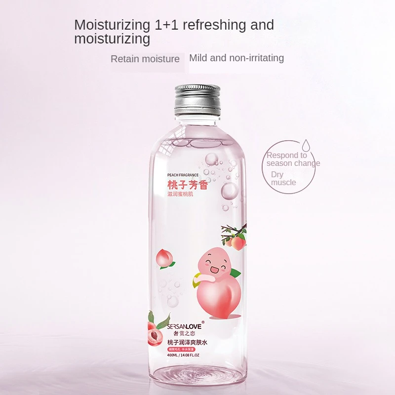 400ml Peach Face Toner Facial Tonic Skin Care Products Pore Minimizer Essence Water Oil Control Moisturizing Repair Makeup - купить по